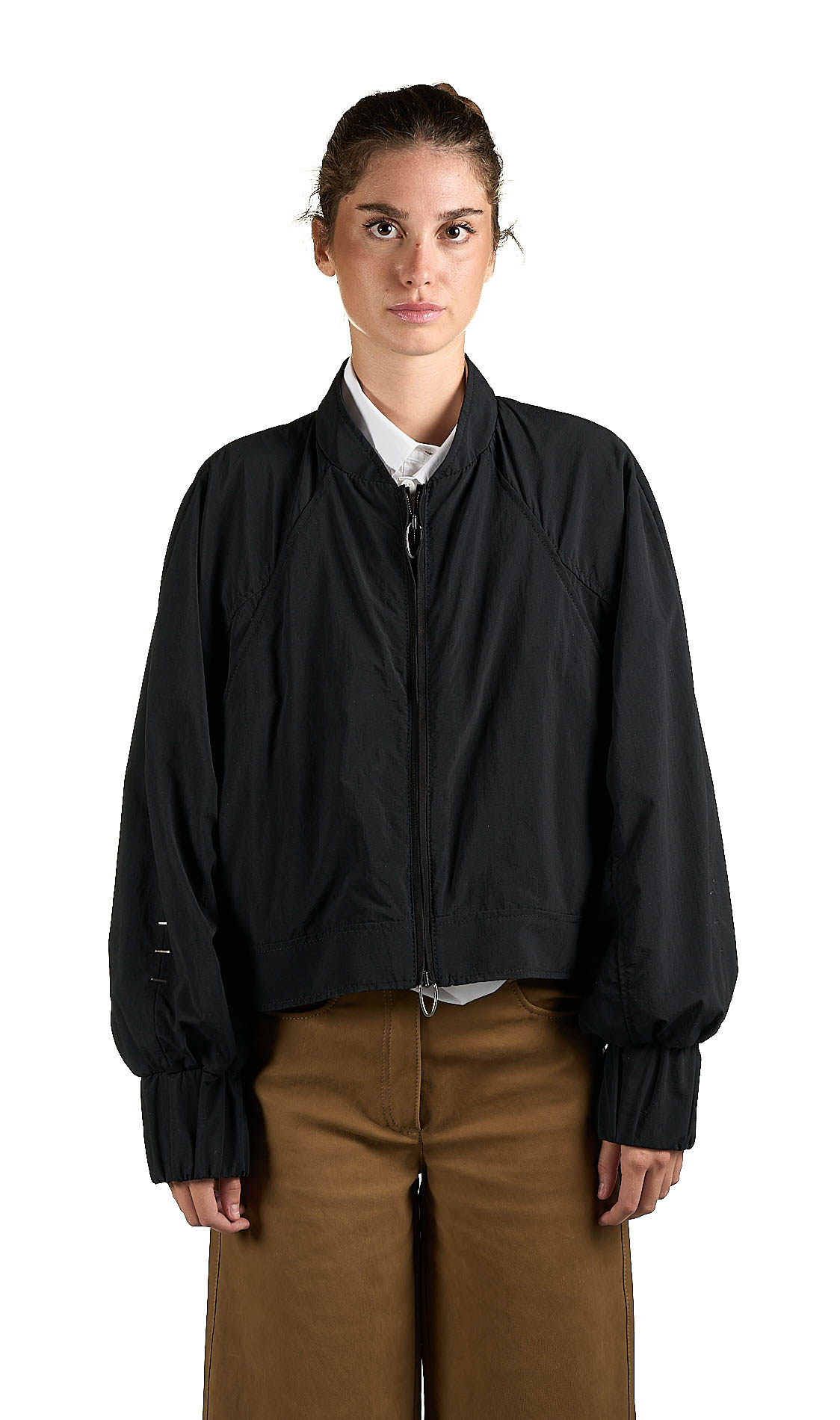 DANIELE BASTA LEATHER AND SILVER JACKET